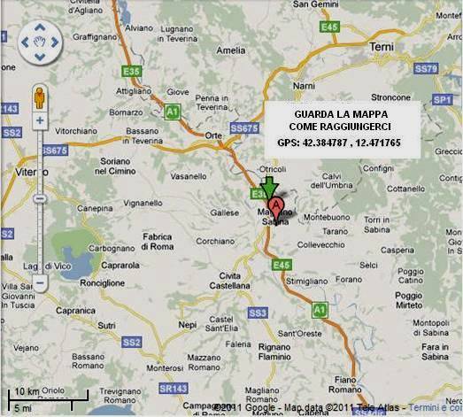 Posizionato strategicamente fronte Autostrada A1 a solo 1 km dal casello di Magliano Sabina in direz.Terni